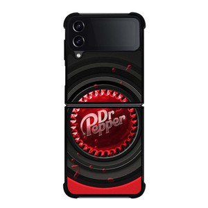 DR PEPPER SODA RED BLACK Samsung Galaxy Z Flip 4 Case Cover DR PEPPER SODA RED BLACK Samsung Galaxy Z Flip 4 Case Cover