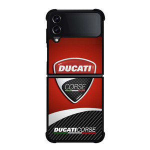 DUCATI CORSE LOGO CARBON Samsung Galaxy Z Flip 4 Case Cover DUCATI CORSE LOGO CARBON Samsung Galaxy Z Flip 4 Case Cover