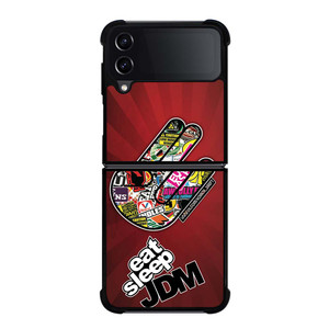 EAT SLEEP JDM LOGO Samsung Galaxy Z Flip 4 Case Cover EAT SLEEP JDM LOGO Samsung Galaxy Z Flip 4 Case Cover