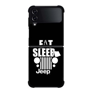 EAT SLEEP JEEP ART Samsung Galaxy Z Flip 4 Case Cover EAT SLEEP JEEP ART Samsung Galaxy Z Flip 4 Case Cover