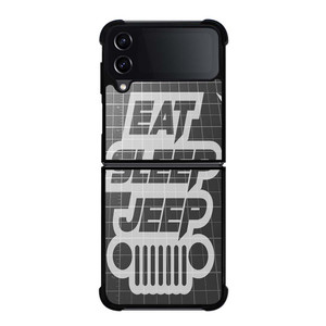 EAT SLEEP JEEP LOGO Samsung Galaxy Z Flip 4 Case Cover EAT SLEEP JEEP LOGO Samsung Galaxy Z Flip 4 Case Cover