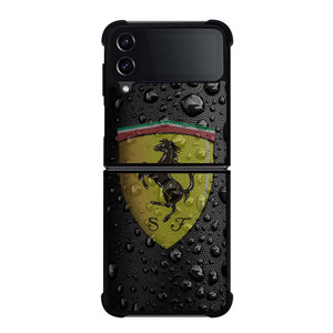 FERRARI DROP WATER BLACK Samsung Galaxy Z Flip 4 Case Cover FERRARI DROP WATER BLACK Samsung Galaxy Z Flip 4 Case Cover