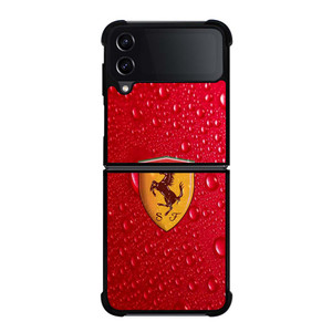 FERRARI DROP WATER RED Samsung Galaxy Z Flip 4 Case Cover FERRARI DROP WATER RED Samsung Galaxy Z Flip 4 Case Cover