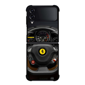 FERRARI STEERING WHEEL Samsung Galaxy Z Flip 4 Case Cover FERRARI STEERING WHEEL Samsung Galaxy Z Flip 4 Case Cover