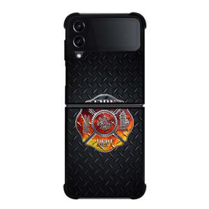 FIREFIGHTER FIREMAN METAL LOGO Samsung Galaxy Z Flip 4 Case Cover