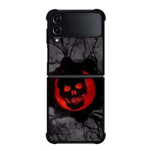 GEARS OF WAR SKULL GLOW Samsung Galaxy Z Flip 4 Case Cover GEARS OF WAR SKULL GLOW Samsung Galaxy Z Flip 4 Case Cover