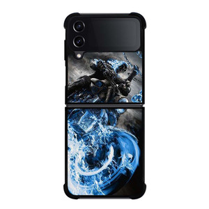 GHOST RIDER BLUE FIRE Samsung Galaxy Z Flip 4 Case Cover GHOST RIDER BLUE FIRE Samsung Galaxy Z Flip 4 Case Cover