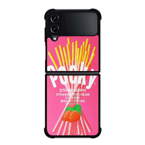 GLICO POCKY STRAWBERRY Samsung Galaxy Z Flip 4 Case Cover GLICO POCKY STRAWBERRY Samsung Galaxy Z Flip 4 Case Cover