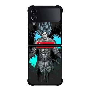 GOKU SUPREME SPLASH PAINT EFFECT Samsung Galaxy Z Flip 4 Case Cover GOKU SUPREME SPLASH PAINT EFFECT Samsung Galaxy Z Flip 4 Case Cover