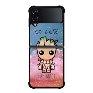 GROOT BABY NEBULA Samsung Galaxy Z Flip 4 Case Cover GROOT BABY NEBULA Samsung Galaxy Z Flip 4 Case Cover