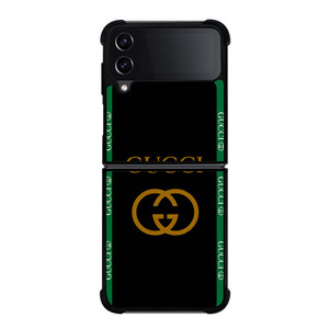GUCCI ROUND BLACK Samsung Galaxy Z Flip 4 Case Cover