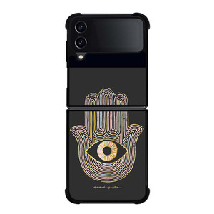 HAMSA EVIL EYE HAND OF FATIMA LOGO Samsung Galaxy Z Flip 4 Case Cover