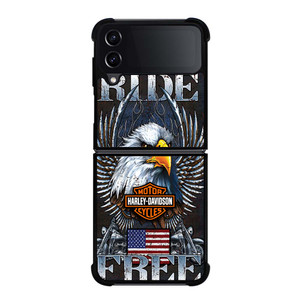 HARLEY DAVIDSON FREE RIDE EAGLE Samsung Galaxy Z Flip 4 Case Cover HARLEY DAVIDSON FREE RIDE EAGLE Samsung Galaxy Z Flip 4 Case Cover