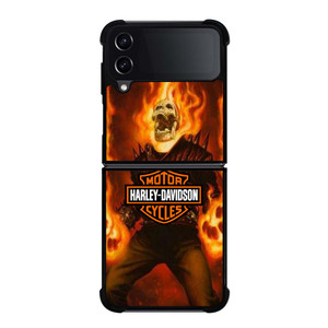 HARLEY DAVIDSON GHOST RIDER Samsung Galaxy Z Flip 4 Case Cover HARLEY DAVIDSON GHOST RIDER Samsung Galaxy Z Flip 4 Case Cover