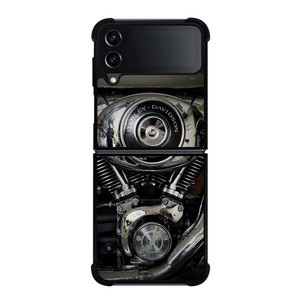 HARLEY DAVIDSON POLICE ENGINE Samsung Galaxy Z Flip 4 Case Cover HARLEY DAVIDSON POLICE ENGINE Samsung Galaxy Z Flip 4 Case Cover