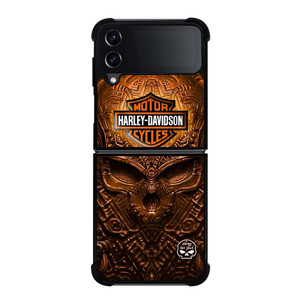 HARLEY DAVIDSON SKULL METAL MOTOR Samsung Galaxy Z Flip 4 Case Cover HARLEY DAVIDSON SKULL METAL MOTOR Samsung Galaxy Z Flip 4 Case Cover