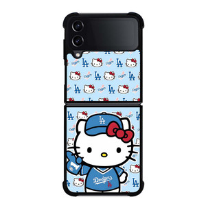 HELLO KITTY DODGERS COLLAGE Samsung Galaxy Z Flip 4 Case Cover HELLO KITTY DODGERS COLLAGE Samsung Galaxy Z Flip 4 Case Cover