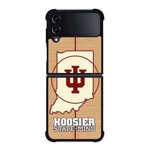 HOOSIER STATE OF MIND INDIANA WOODEN LOGO Samsung Galaxy Z Flip 4 Case Cover