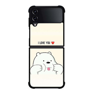 ICE BEAR WE BARE BEARS CUTE Samsung Galaxy Z Flip 4 Case Cover