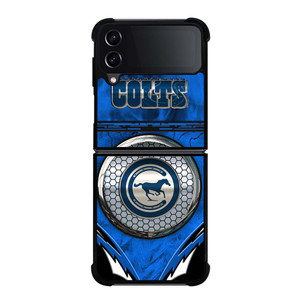 INDIANAPOLIS COLTS METAL LOGO Samsung Galaxy Z Flip 4 Case Cover INDIANAPOLIS COLTS METAL LOGO Samsung Galaxy Z Flip 4 Case Cover