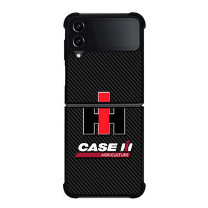 INTERNATIONAL HARVESTER IH FARMALL CARBON LOGO Samsung Galaxy Z Flip 4 Case Cover