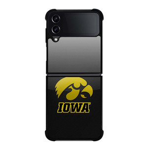 IOWA HAWKEYES CARBON Samsung Galaxy Z Flip 4 Case Cover