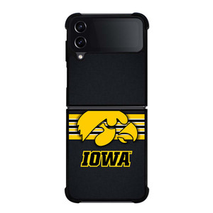 IOWA HAWKEYES STRIPE LOGO Samsung Galaxy Z Flip 4 Case Cover