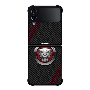 JAGUAR CARBON STRIPE LOGO Samsung Galaxy Z Flip 4 Case Cover JAGUAR CARBON STRIPE LOGO Samsung Galaxy Z Flip 4 Case Cover
