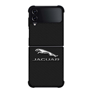 JAGUAR LOGO CARBON Samsung Galaxy Z Flip 4 Case Cover JAGUAR LOGO CARBON Samsung Galaxy Z Flip 4 Case Cover