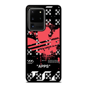 OFF WHITE X ADIDAS RED Samsung Galaxy S20 Ultra Case Cover