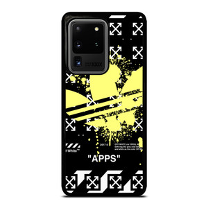 OFF WHITE X ADIDAS YELLOW Samsung Galaxy S20 Ultra Case Cover