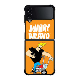 JOHNNY BRAVO CARTOON RIDING BIKE Samsung Galaxy Z Flip 4 Case Cover JOHNNY BRAVO CARTOON RIDING BIKE Samsung Galaxy Z Flip 4 Case Cover