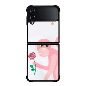 KATE SPADE MONKEY APPLIQUE Samsung Galaxy Z Flip 4 Case Cover KATE SPADE MONKEY APPLIQUE Samsung Galaxy Z Flip 4 Case Cover