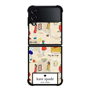 KATE SPADE NEW YORK COMIC Samsung Galaxy Z Flip 4 Case Cover KATE SPADE NEW YORK COMIC Samsung Galaxy Z Flip 4 Case Cover