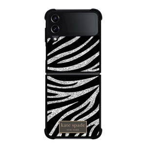 KATE SPADE NEW YORK ZEBRA PATTERN Samsung Galaxy Z Flip 4 Case Cover KATE SPADE NEW YORK ZEBRA PATTERN Samsung Galaxy Z Flip 4 Case Cover