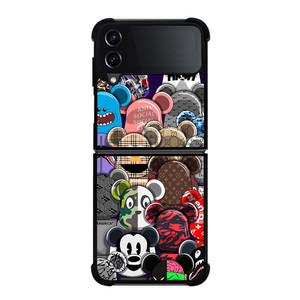 KAWS ALL CHARACTER ICON Samsung Galaxy Z Flip 4 Case Cover KAWS ALL CHARACTER ICON Samsung Galaxy Z Flip 4 Case Cover