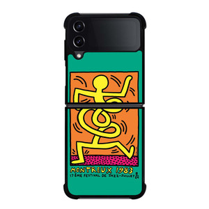 KEITH HARING MONTREUX 1983 Samsung Galaxy Z Flip 4 Case Cover