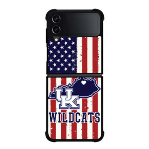 KENTUCKY WILDCATS AMERICAN FLAG Samsung Galaxy Z Flip 4 Case Cover
