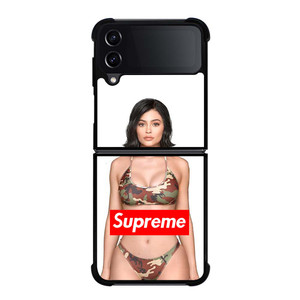KYLIE JENNER SUPREME CAMO Samsung Galaxy Z Flip 4 Case Cover KYLIE JENNER SUPREME CAMO Samsung Galaxy Z Flip 4 Case Cover