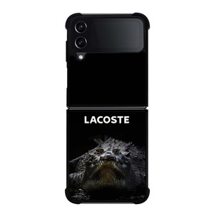 LACOSTE CROCODILE BLACK Samsung Galaxy Z Flip 4 Case Cover LACOSTE CROCODILE BLACK Samsung Galaxy Z Flip 4 Case Cover