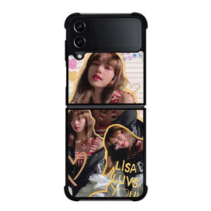 LALISA BLACKPINK CUTE COLLAGE Samsung Galaxy Z Flip 4 Case Cover