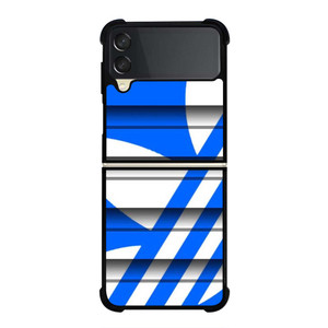 ADIDAS SLICED LOGO BLUE  Samsung Galaxy Z Flip 3 Case Cover
