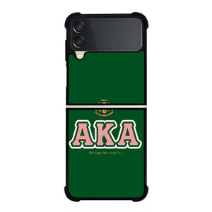 AKA PINK AND GREEN SIMPLE LOGO Samsung Galaxy Z Flip 3 Case Cover AKA PINK AND GREEN SIMPLE LOGO Samsung Galaxy Z Flip 3 Case Cover