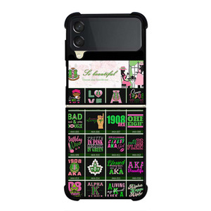AKA PINK COLLAGE Samsung Galaxy Z Flip 3 Case Cover