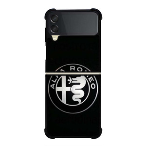 ALFA ROMEO METAL BLACK Samsung Galaxy Z Flip 3 Case Cover