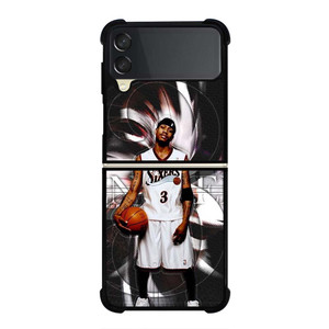 ALLEN IVERSON 3 SIXERS NBA Samsung Galaxy Z Flip 3 Case Cover