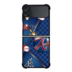 ATLANTA BRAVES LOVE BASEBALL Samsung Galaxy Z Flip 3 Case Cover