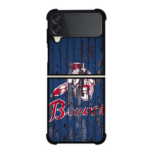 ATLANTA BRAVES RUSTY WOOD Samsung Galaxy Z Flip 3 Case Cover