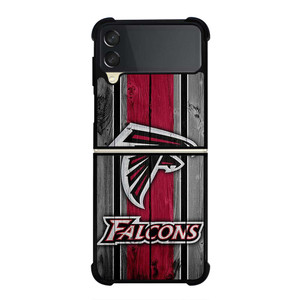 ATLANTA FALCONS WOODEN LOGO Samsung Galaxy Z Flip 3 Case Cover