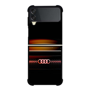 AUDI METAL GLOW LOGO Samsung Galaxy Z Flip 3 Case Cover AUDI METAL GLOW LOGO Samsung Galaxy Z Flip 3 Case Cover